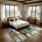8x10 Modern Abstract Washable Area Rug - Image 6