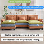 Oprisen 120" Modular Sectional Sofa, Comfy Cloud Couch Sectional Sofa - Image 3