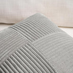 Fancy Homi 2 Packs Grey Samll Decorative Throw Pillow Covers 12x12 Inch - Image 3