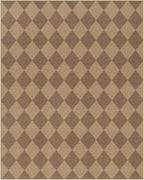 Lahome Checkered Easy Jute Living Room Rug, 8x10 Outdoor Rugs Washable | - Image 9