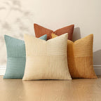 MIULEE Fall Boho Farmhouse Decorative Throw Pillow Covers 20x20 Inch 4 Packs - Image 5