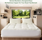 BEDLORE RV Queen Mattress Topper Viscose Derived from Bamboo, Pillow Top - Image 2