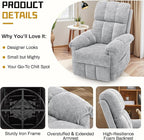 Korser Recliner Chair, Swivel Rocker Recliner Chair - Image 5