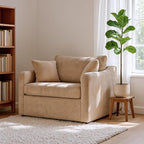 Oversized Armchair, 43.9" W Chenille Single Sofa Modern Upholstered Deep Seat by Aortzio