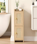 Akxomel Rattan Small Bathroom Cabinet by Akxomel