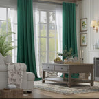 Dark Green Curtains 84 Inch Length - Image 5