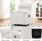 Korser Recliner Chair, 360 Swivel Rocker Chair - Image 6