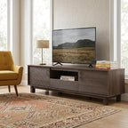 Amada 58" TV Stand for TVs up to 65 Inch, Fluted Entertainment Center - Image 4
