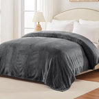 Exclusivo Mezcla Soft Waffle Fleece Bed Blanket Queen Size, Cozy Flannel - Image 4