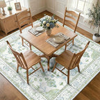 RELEANY Washable Area Rug, Square 8'x8', Water Repellent, Pet Friendly - Image 2
