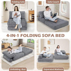 Folding Sofa Bed, Convertible Sleeper Chair - Image 7