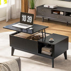 LYNCOHOME Fluted Coffee Table - Image 3