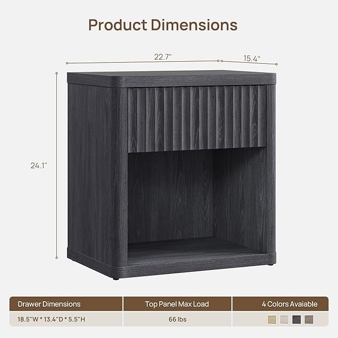 SICOTAS Night Stand Nightstand - Image 2