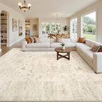 10x14 Area Rugs Living Room: Bedroom Washable Carpet Beige/Brown | Large - Image 8