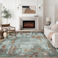 8x10 Area Rugs for Living Room Bedroom Dining Room Washable Red Brown | Soft by Aelenmu