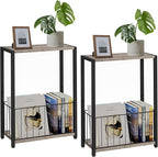 Homleke Narrow Side Tables Set of 2 by Homleke