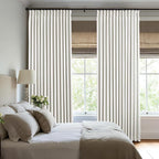 Pinch Pleated Linen Curtains 100% Blackout 84 Inches Long - Image 4