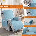VANSOFY 100% Waterproof Recliner Chair Covers, Recliner Cover Non-Slip Dog - Image 3