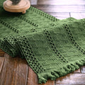 Macrame Table Runner Green Boho Table Runners by AlynsehomCreateaBetterLife