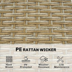 Outsunny 5 Piece Outdoor Bar Set, Wicker Outdoor High Top Table and Chairs - Image 5