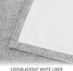 Yakamok Dove Grey Linen Textured Curtains 63 Inches Long - Image 3