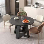 43.3in-59in Extendable Round Dining Table - Image 5