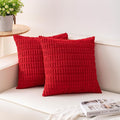 Aegero Pack of 2 Corduroy Decorative Throw Pillow Covers 16x16 Inch by Unknown