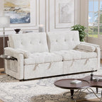 Convertible Sleeper Sofa Bed, 86 Inch Chenille Pull Out Couch - Image 8