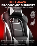 GTPLAYER Gaming Chair with Footrest, Big and Tall Game Chair 350lb Racing Style - Image 7