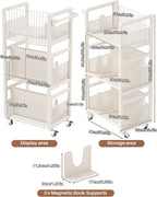 UMDONX Heavy-Duty Double-Sided Book Cart - Image 2