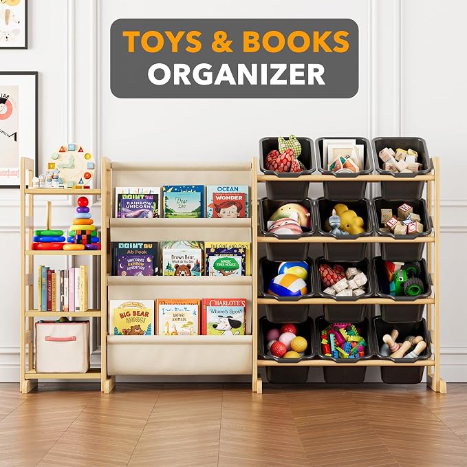SpaceAid 3-in-1 Toy Storage Organizer - Image 4