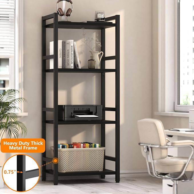 Book Shelf, 4 Tier Bookcase - Image 3
