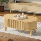 LYNCOHOME Fluted Lift Top Coffee Table - Image 7