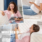 Single Sofa 1 Seat Couch with Deep Seat Memory Foam Cloud Chair with Pillows - Image 6