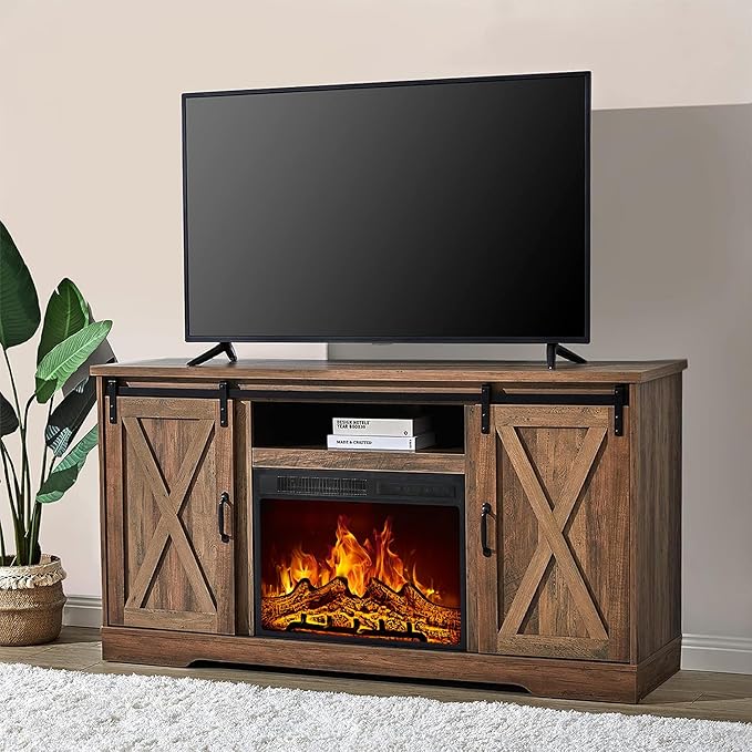 AMERLIFE 59" Fireplace TV Stand by AMERLIFE
