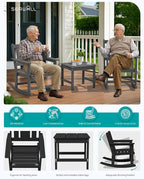 SERWALL Outdoor Rocking Chair Set of 2 - Image 6