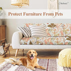 CALBODE 8Pcs High Elastic Digitally Printed Sofa Seat Cushion Cover, Soft & - Image 5