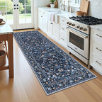 HEBE Hallway Runner Rug 2'x8', Washable Non Slip Kitchen Rug Runner | Soft Boho - Image 9