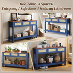 Luoxiao 47" Blue Entryway Table - Image 7