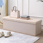 45.3 Inches Ottoman Bench With 166L Storage Space - Image 8