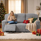 5-Piece Recliner Sofa Covers, Stretch Geometric Strokes Jacquard Recliner Sofa - Image 5