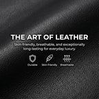 97.5" Leather L Shaped Couch Set Black, Modular Sectional Couches - Image 3