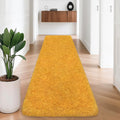 2x8 Bedside Area Rugs for Bedroom Soft Fluffy Shag Beige Yellow Carpet for by JiaoBaba