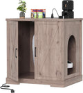Heybly 34.5" Litter Box Enclosure, Large Robot Cabinet by HEYBLY