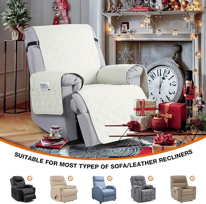 VANSOFY 100% Waterproof Recliner Chair Covers, Recliner Cover Non-Slip Dog - Image 5