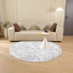 ORINOVA Grey and White Plush Machine Washable Area Rugs - Image 7