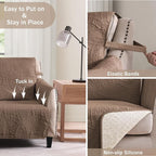 Quilted Grand Sofa Covers for 4 Cushion Couch, Couch Cover for Grand Sofa - Image 4