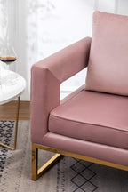 Roundhill Furniture Lenola Upholstered Accent Arm Chair - Image 8