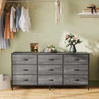 Huuger 9 Drawer Dresser for Bedroom, 47 Inch Dresser TV Stand for 50, 55 Inch TV - Image 5
