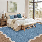 GarveeHome Scalloped Washable Area Rug 6 x 9 Rugs - Image 3